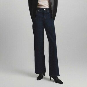 NWT! Quince Bella Stretch Wide Leg Jeans, Deep Rinse, Size 31 (32" inseam)